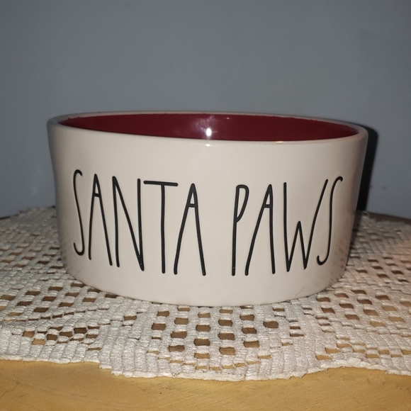 Rae Dunn Other - Rae Dunn Santa Paws 6" Christmas Dog Bowl